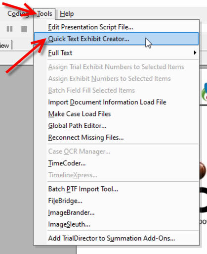 TD 6 QuickText Exhibit Creator 1